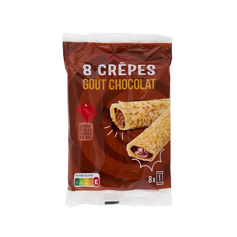 Crêpes fourrées au chocolat x8 256g