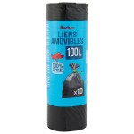 Sacs Poubelle avec Liens Amovibles 10x100l
