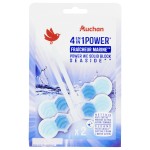 Bloc WC 4en1 power fraîcheur marine x2
