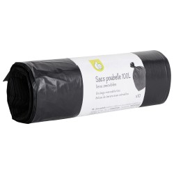 Sacs Poubelle Liens Amovibles 100L x10