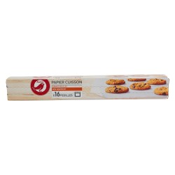 Papier cuisson feuilles prédécoupées larges x16