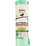 Poubelle compostable avec liens coulissants 20lx15