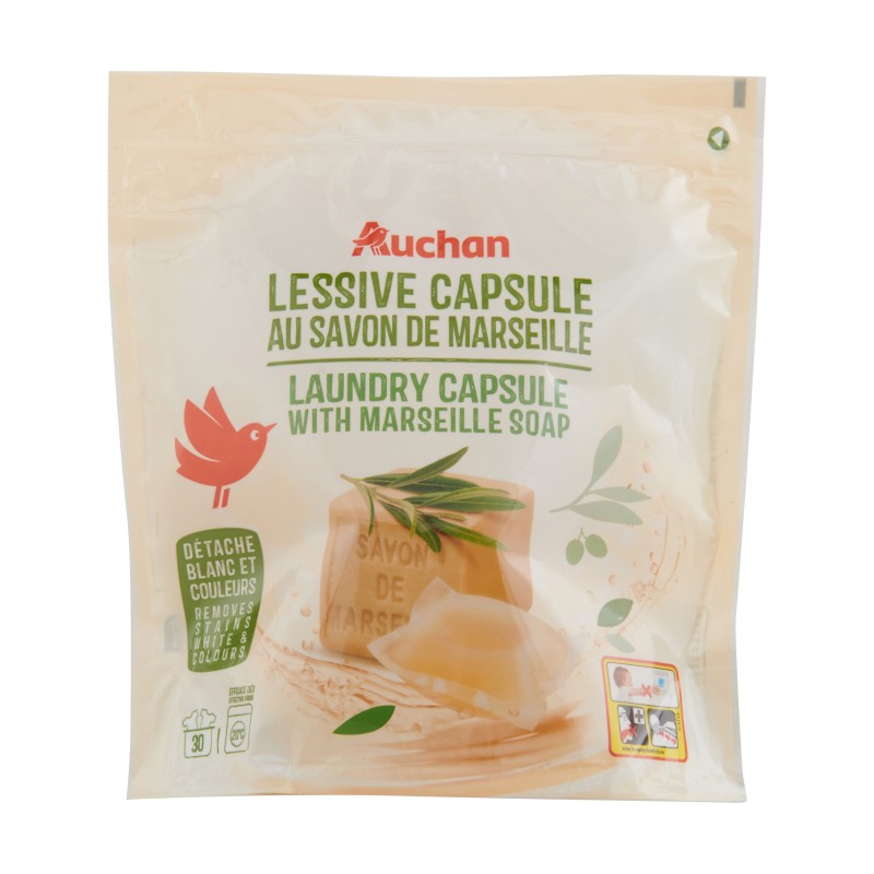 Pods de lessive au savon de Marseille x30