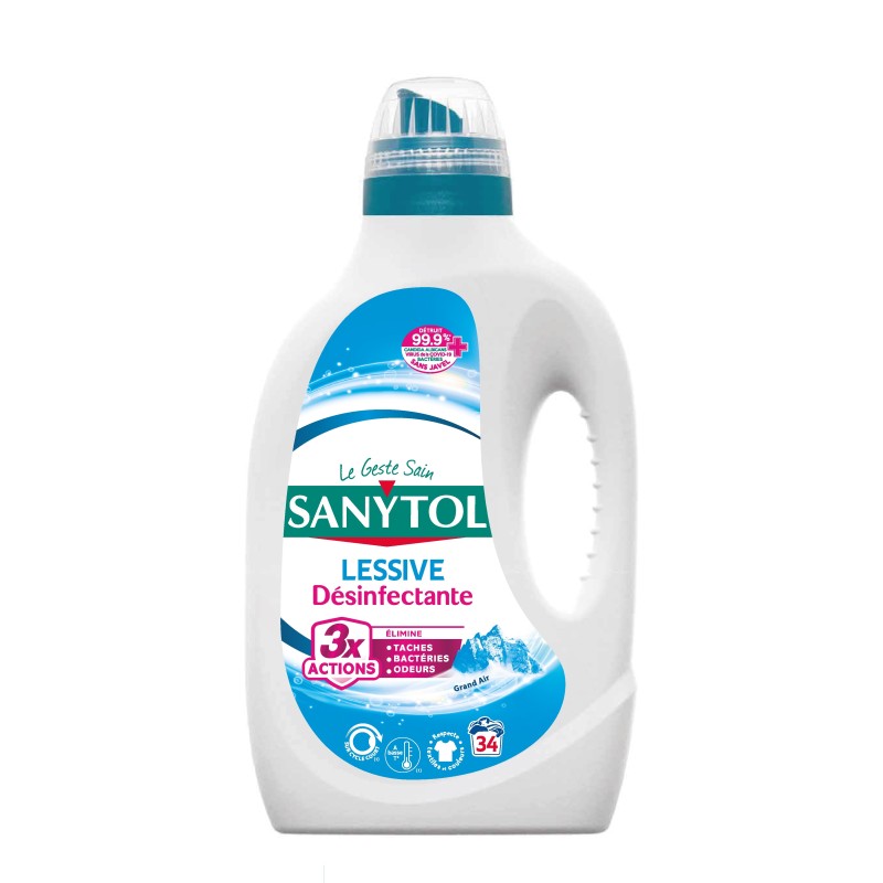 Lessive liquide concentrée désinfectante grand air 1.7l