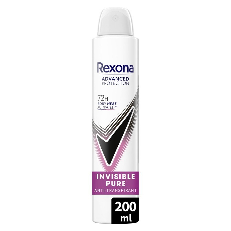 Déodorant Spray 72h Invisible Pure Anti-Traces Anti-Transpirant 200ml