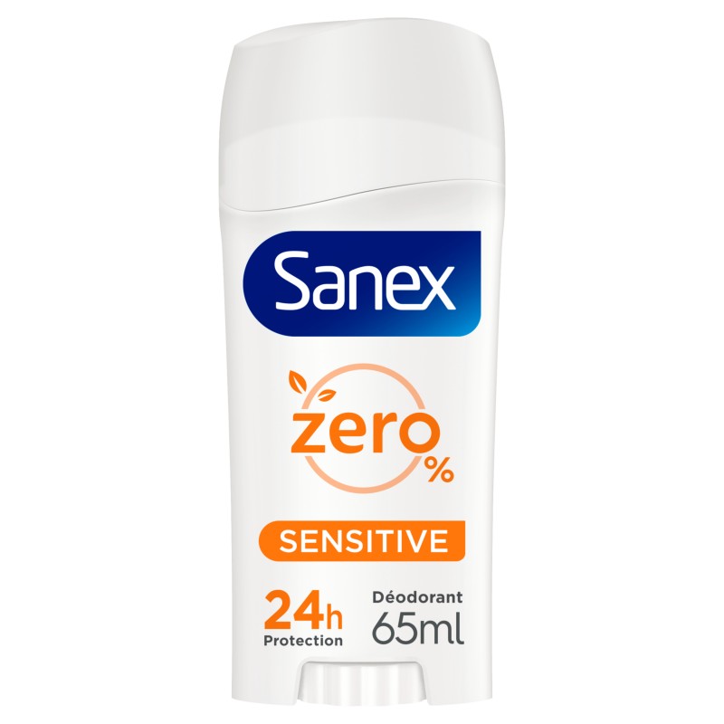Déodorant Stick Zéro% Sensitive Sans Sels d'Aluminium & Sans Alcool 24h 65ml
