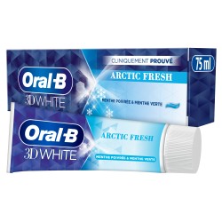 Dentifrice 3D white arctic fresh menthe poivrée et menthe verte 75ml