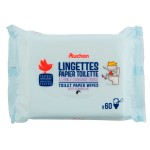 Lingettes papier toilette à l'huile d'amande douce x60