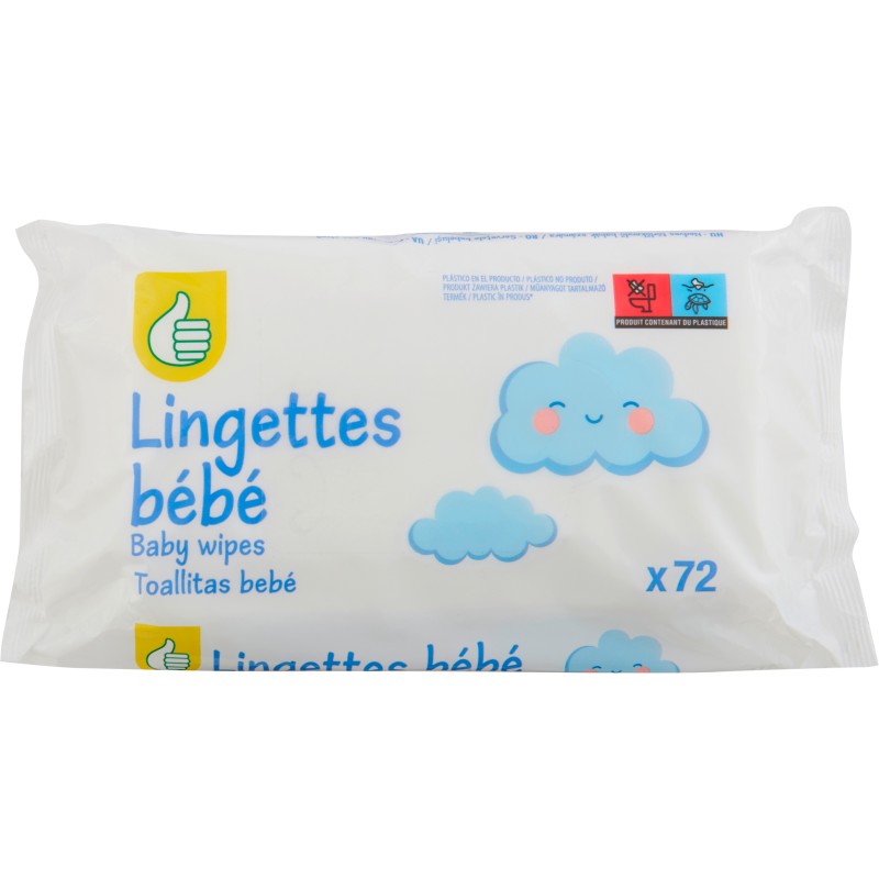 Lingettes bébé x72