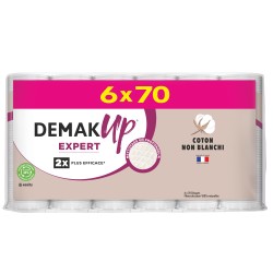 Disques coton expert à démaquillant 6x70