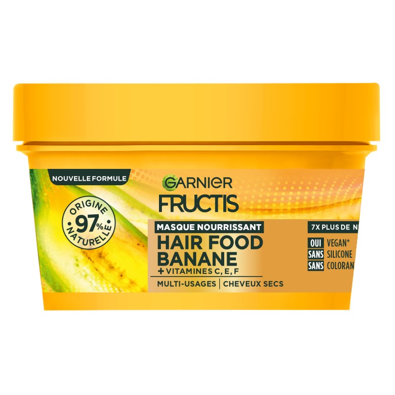Masque nourrissant cheveux secs banane 320ml
