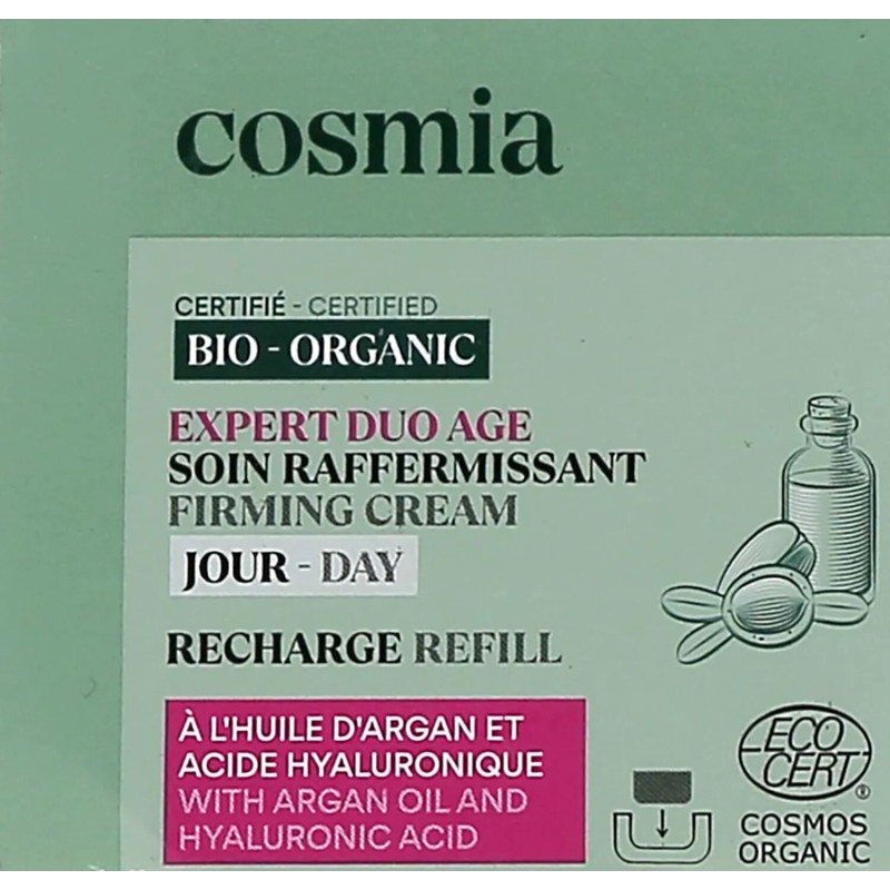 Recharge crème de jour raffermissante à l'huile d'argan et ac