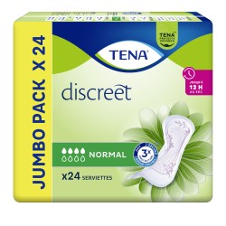 Serviettes incontinence discreet normal X24