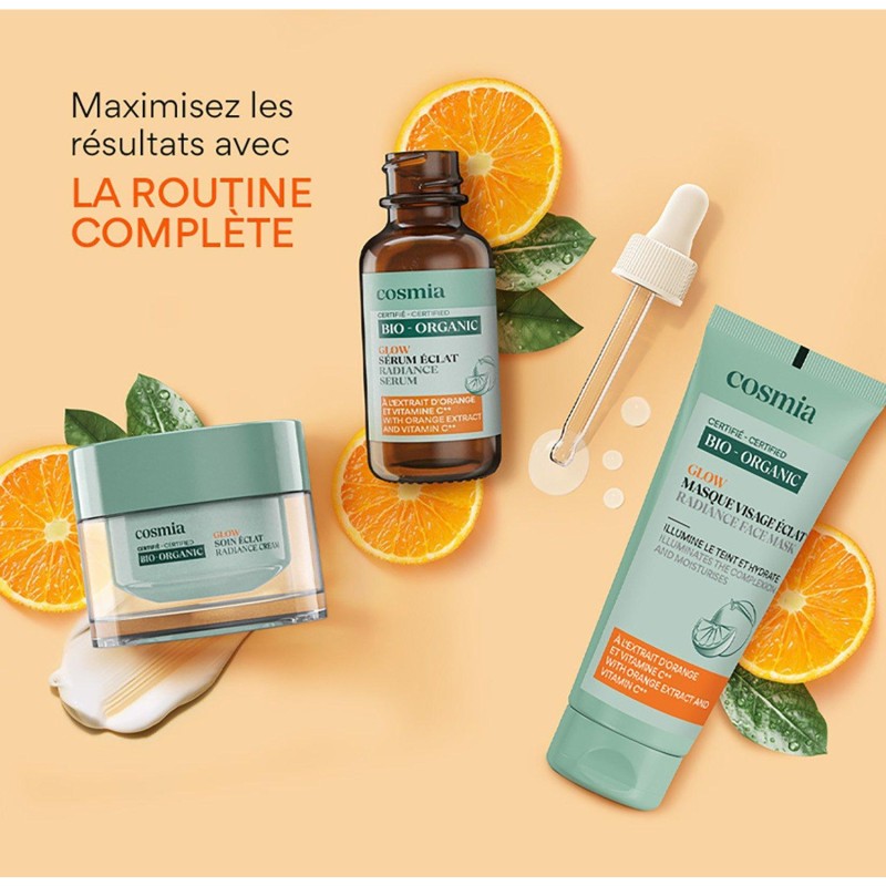 Recharge crème visage Glow à l'extrait d'orange et vitamine C 50ml
