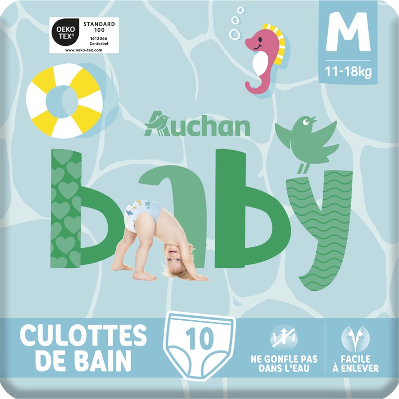 Couches culottes de piscine taille M 11-18kg x10