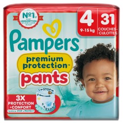Couches culottes premium protection taille 4 9-15kg x31