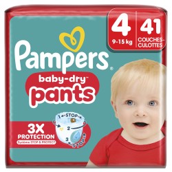 Couches culottes baby dry taille 4 9-15kg x41