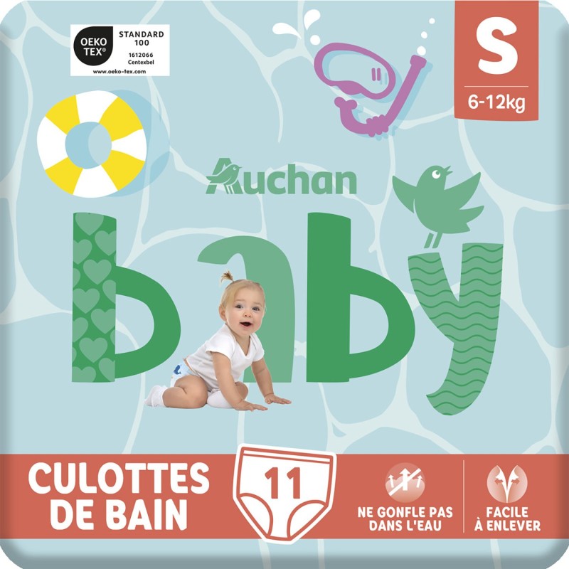 Couches culottes de piscine taille S 6-12kg x11