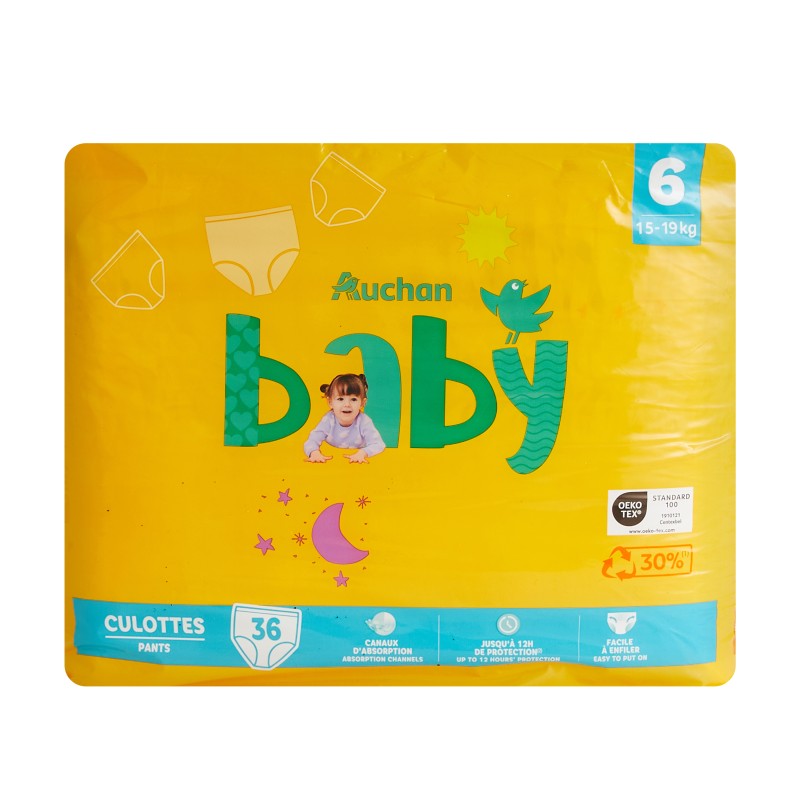 Couches culottes taille 6 15-19kg x36