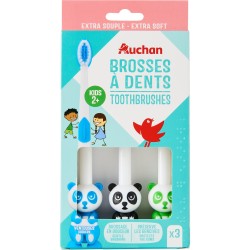 Brosse à Dents Enfant dès 2 ans Extra Souple x3