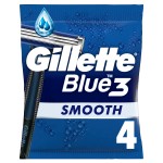 Rasoirs jetables blue 3 smooth x4
