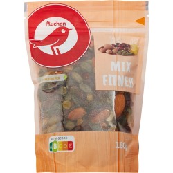 Mélange fitness cranberries graines de courge amandes et raisins secs 180g