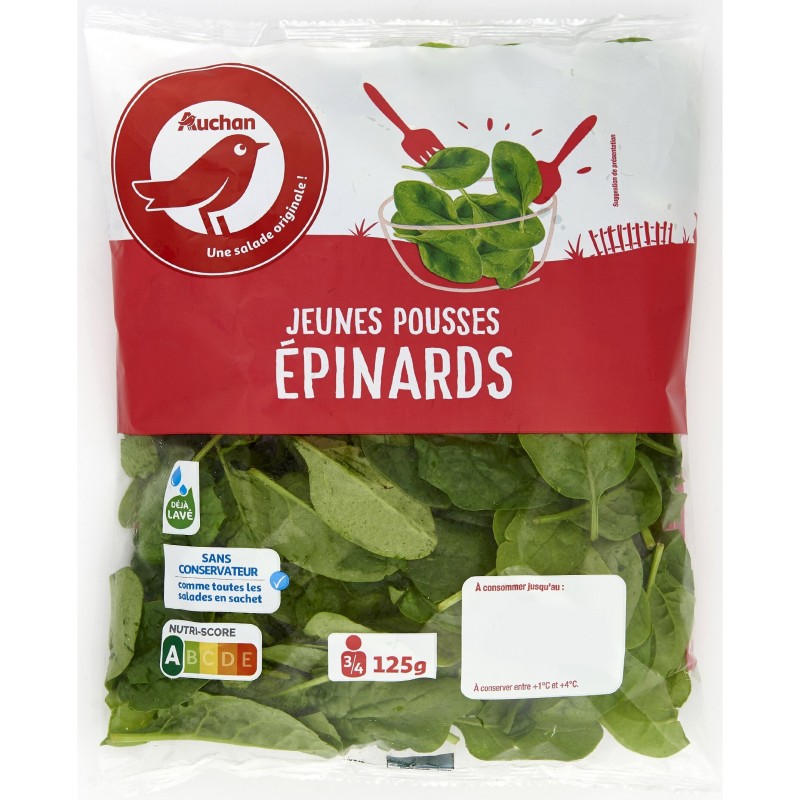 Jeunes Pousses d'Epinards 125g