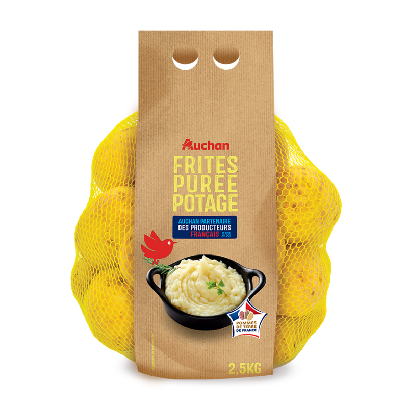 Pommes de terre de consommation frites 2.5kg