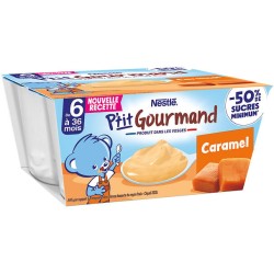 P'tit gourmand Petits pots au caramel dès 6 mois 4x100g