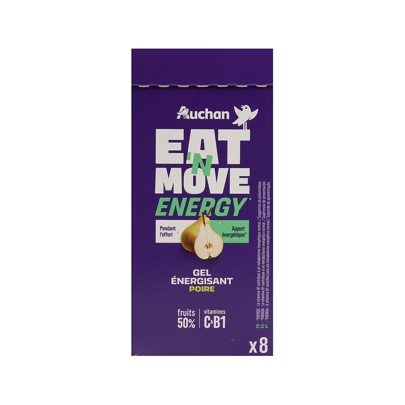 Gel énergisant poire x8 240g