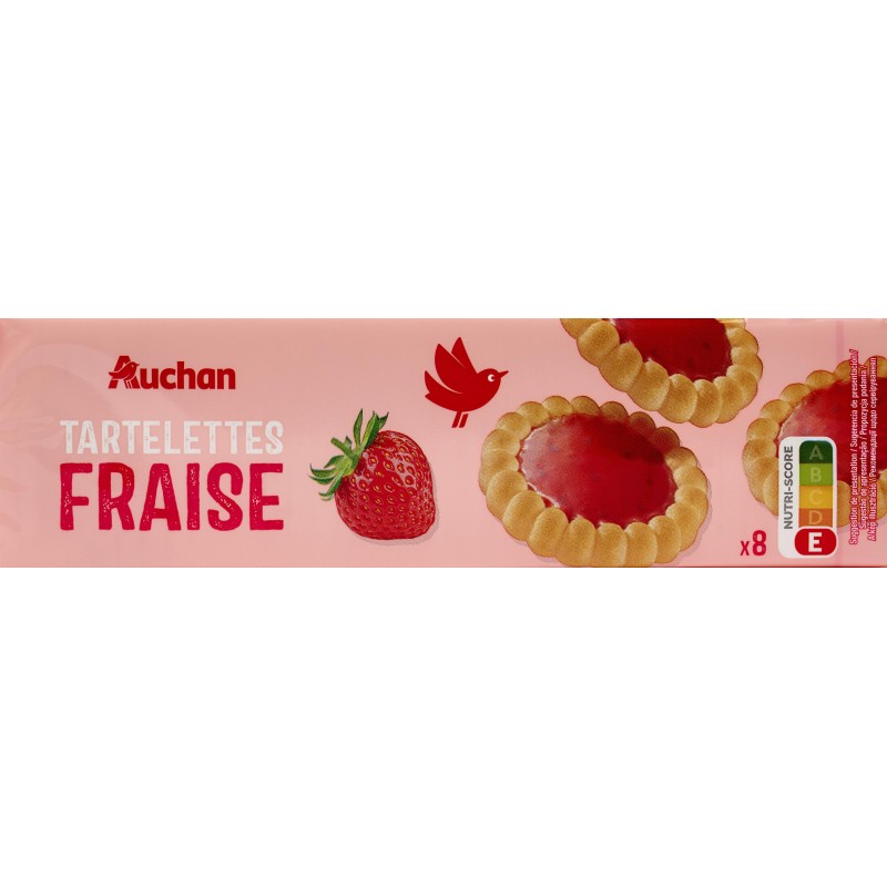 Tartelettes Fraise x8 150g