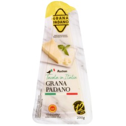 Fromage à pâte dure Grana padano pointe 12 mois d'affinage AOP 200g