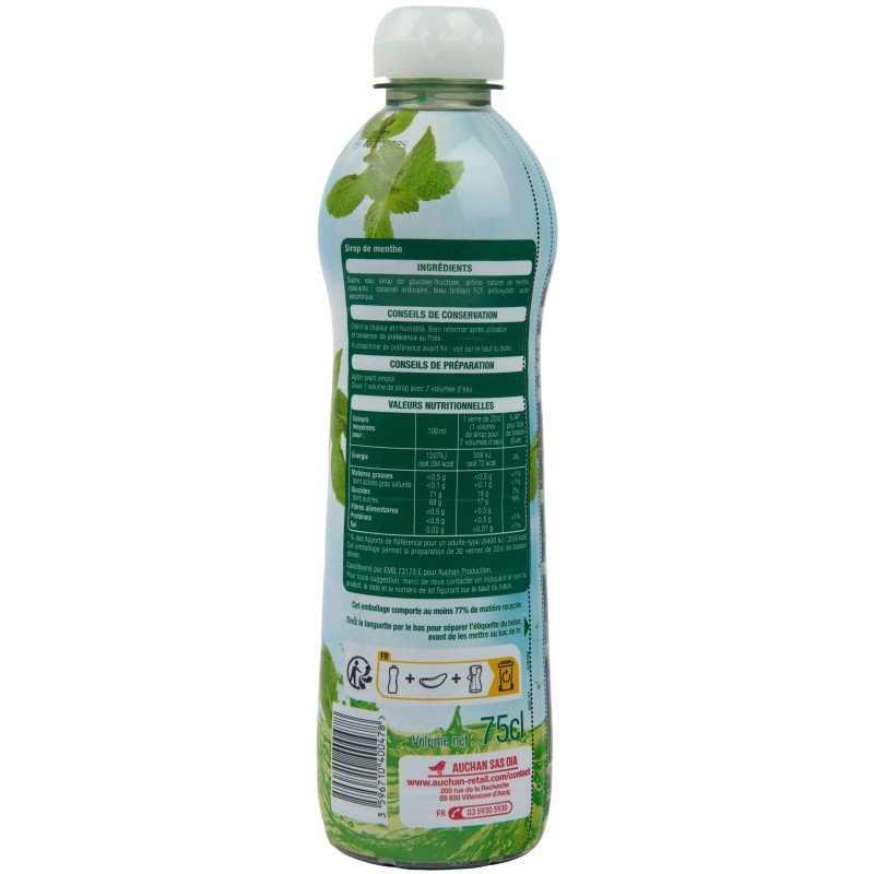 Sirop de menthe 75cl