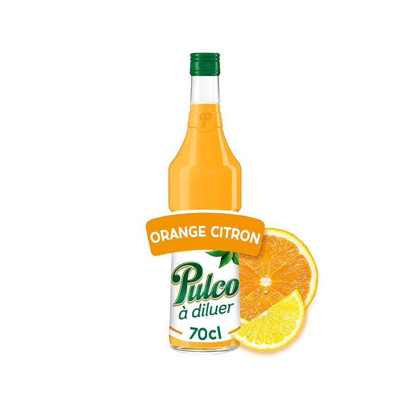 Concentré à diluer orange sans sucres ajoutés 70cl