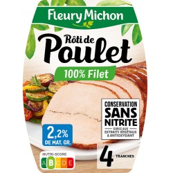 Rôti de poulet 2.2%MG sans nitrite x4 150g