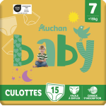 Couches culottes taille 7 18kg et + x15