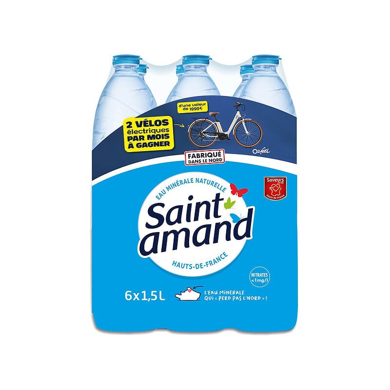 Eau minérale naturelle plate 6x1.5l