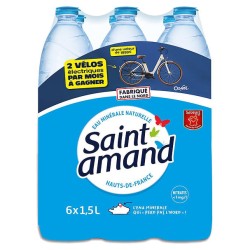 Eau minérale naturelle plate 6x1.5l