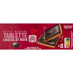 Petit beurre avec tablette de chocolat noir 150g