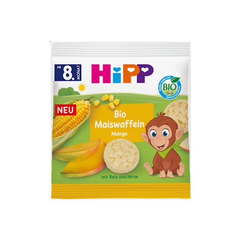Snack gaufres de maïs à la mangue bio dès 8 mois 23g