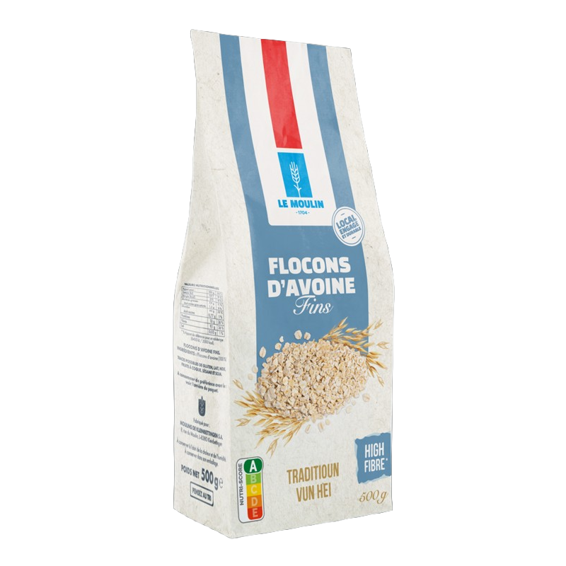 Flocons d'avoine fins sans sucres ajoutés 500g
