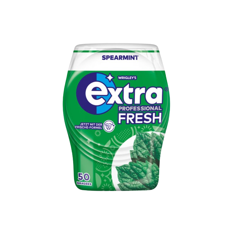 Chewing-gum menthe verte sans sucre 50 dragées