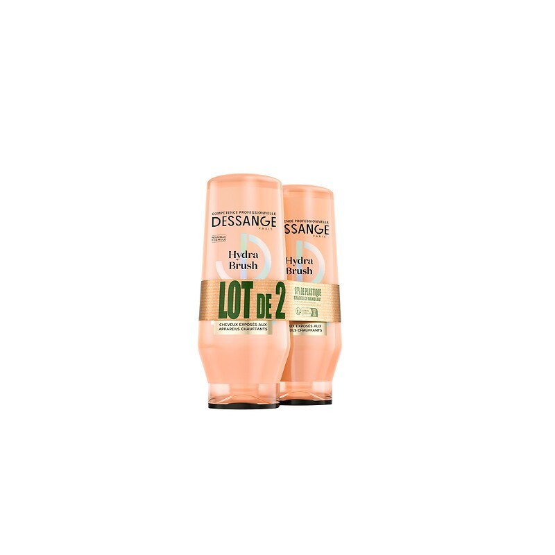 Après shampoing hydra brush cheveux exposés aux appareils chauffants 2x225ml
