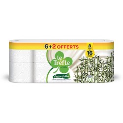 Papier toilette bambou 2 épaisseurs x8 dont 2 offerts