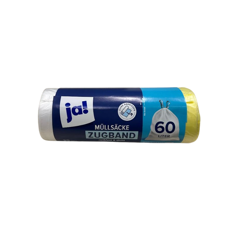 Sacs poubelle avec cordon de serrage 60l x30