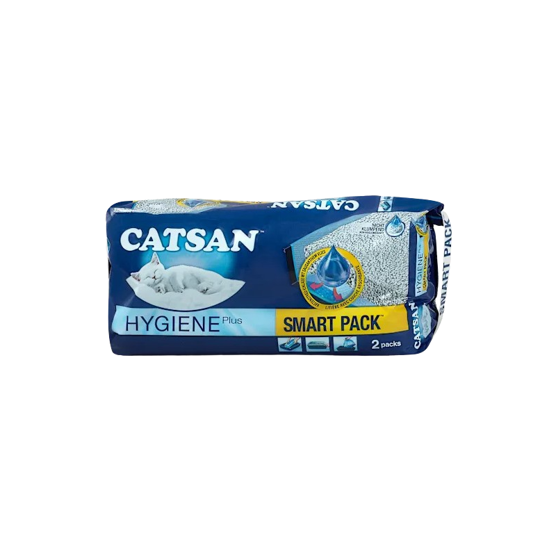 Litière pour chat hygiène plus smart 2x4l