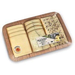 Fromage à raclette gourmande au lait cru morbier et graines de moutarde