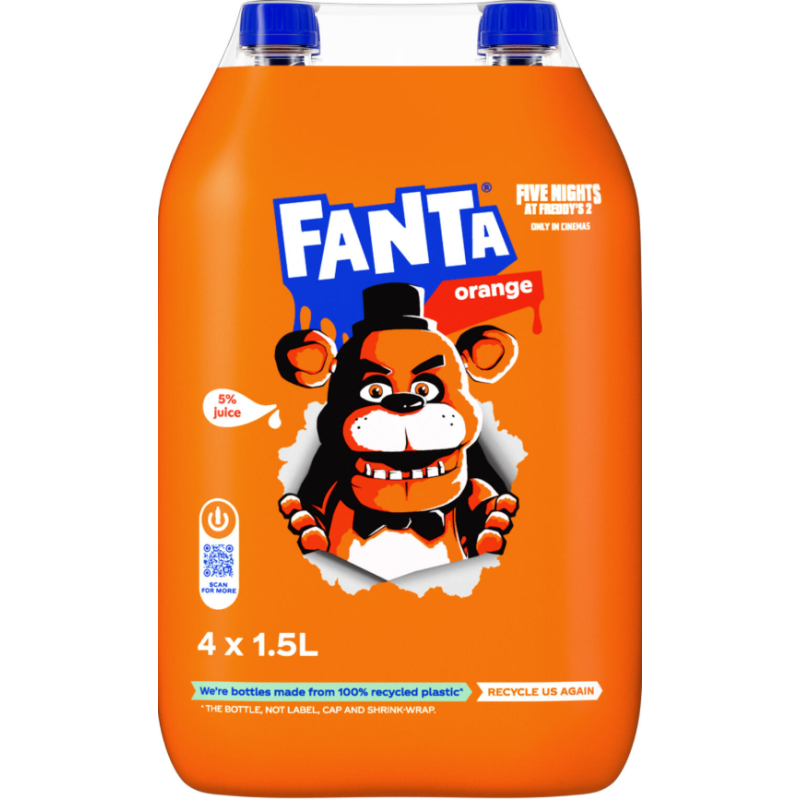 Boisson gazeuse orange 4x1.5l