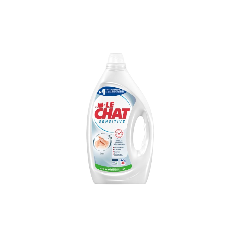 Lessive liquide sensitive 0% 1.71l