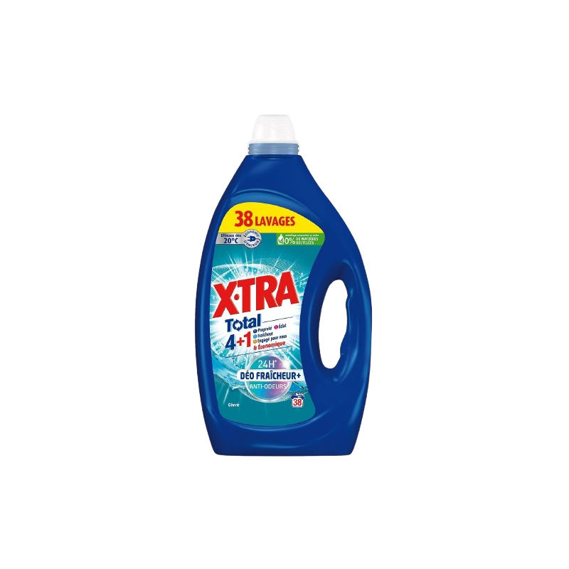 Lessive liquide total 4+1 24h fraîcheur givrée 1.71l